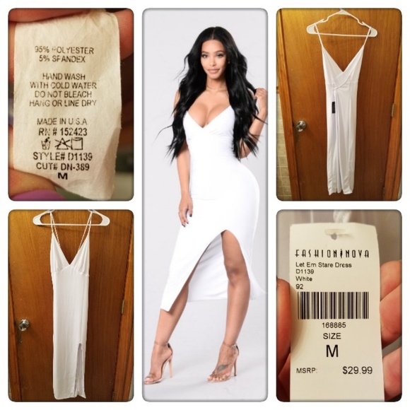 white midi dress fashion nova
